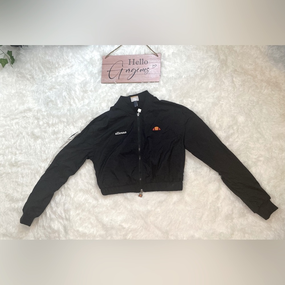 Ellesse cropped bomber jacket